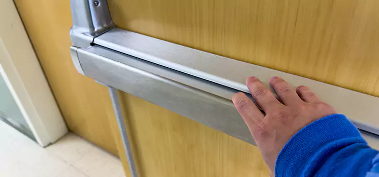 Installing a Push Bar on a Door Columbia Heights